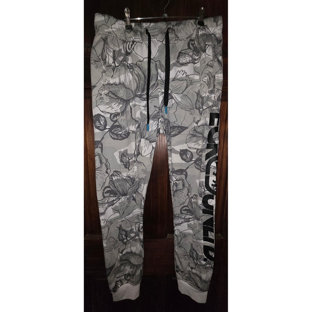 Ecko Unltd Mens Floral Camo Joggers Gray Black White Graphic Logo Size S